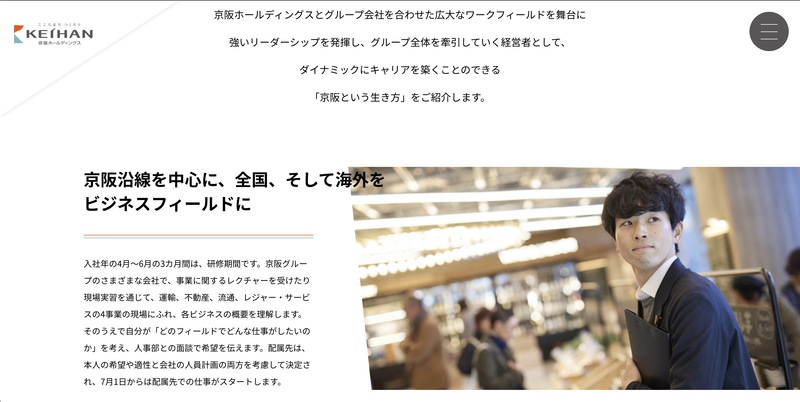 京阪ホールディングスのWEBサイトより、京阪ホールディングスの企業イメージ画像